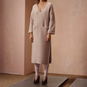 Aritzia Wilfred Le Fou gray sweater dress with pockets GUC